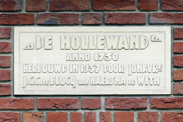 Gevelsteen Hollewandsweg 38 1873