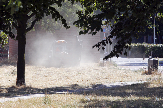 Groen Zwolle Droogte 2018 Grasmaaien 0345