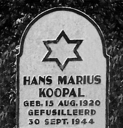 Gedenksteen Hans Marius Koopal