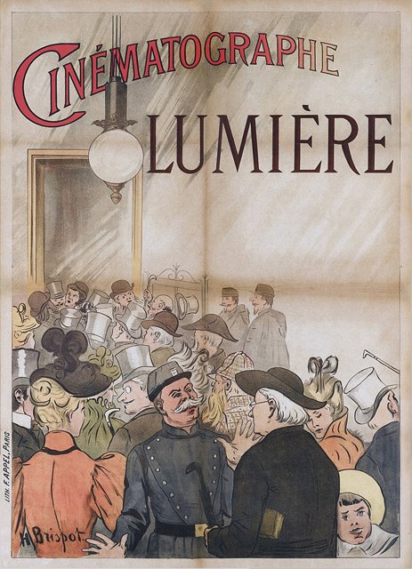 Cinematographe Lumiere 1896 poster by Henri Brispot