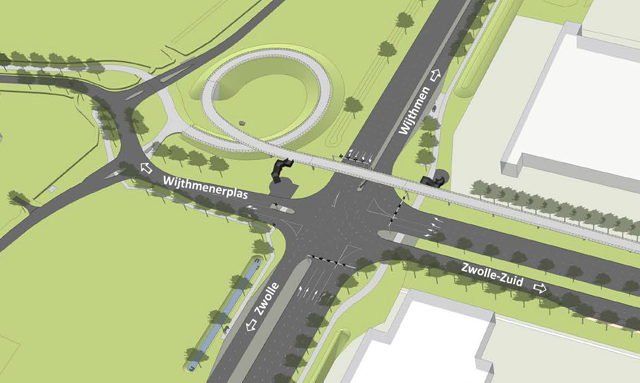 Impressie fietsbrug N35 2