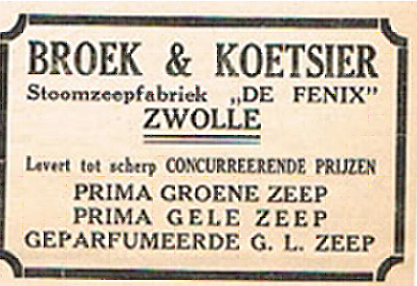 Advertentie Broek & Koetsier De Fenix 1