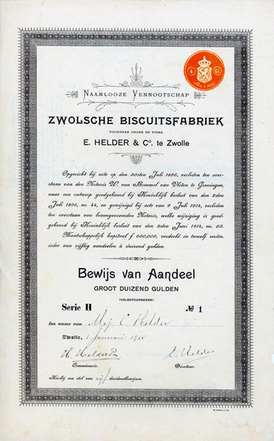 Helders Biscuits Aandeel 1915 640px