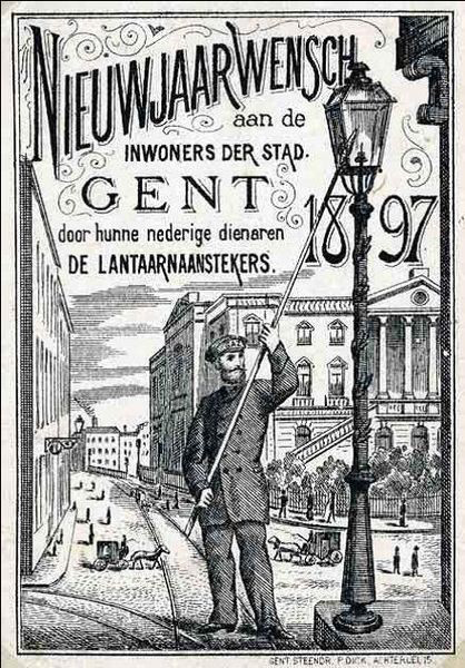 Lantaarn Nieuwjaarswens Lantaarnopstekers Gent Wikimedia Commons 09415113023