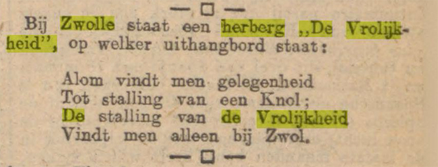 Vrolijkheid   Algemeen Handelsblad 15 oktober 1910